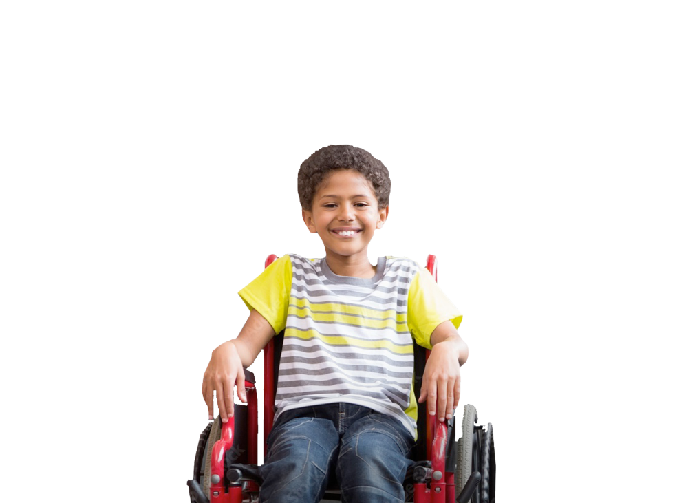 Child in wheelchair